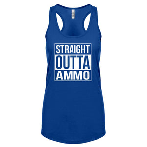 Straight Outta Ammo Womens Racerback Tank Top