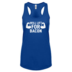 Racerback Will Lift for Bacon Womens Tank Top