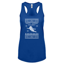 Racerback Happy Human Holiday Womens Tank Top