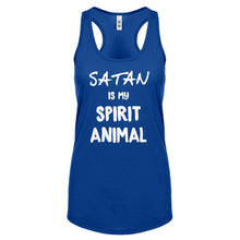 Satan is my Spirit Animal Womens Racerback Tank Top
