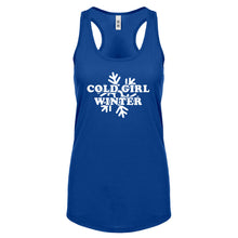 Cold Girl Winter Womens Racerback Tank Top