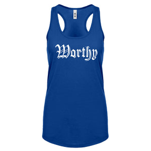Racerback Worthy Womens Tank Top