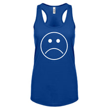 Sad Face Womens Racerback Tank Top
