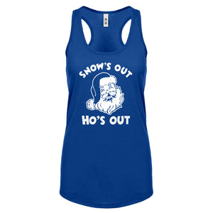 Snows Out Ho's Out Womens Racerback Tank Top