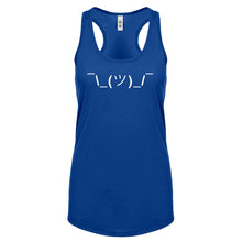 Racerback ASCII Shrug Womens Tank Top