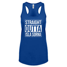 Racerback Straight Outta Isla Sorna Womens Tank Top