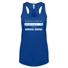 Don't Confuse Your Search Womens Racerback Tank Top