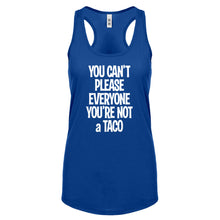 Racerback Youre not a Taco Womens Tank Top