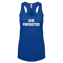 Racerback She Persisted Womens Tank Top