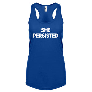 Racerback She Persisted Womens Tank Top