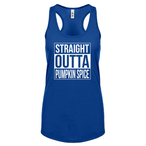 Straight Outta Pumpkin Spice Womens Racerback Tank Top