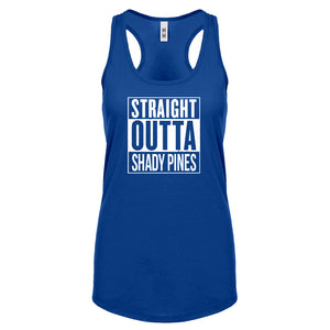 Racerback Straight Outta Shady Pines Womens Tank Top