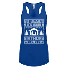 Racerback Go Jesus Its Your Birthday Womens Tank Top