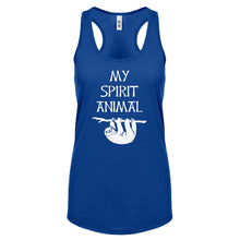 Sloth is my Spirit Animal Womens Racerback Tank Top