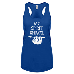 Sloth is my Spirit Animal Womens Racerback Tank Top
