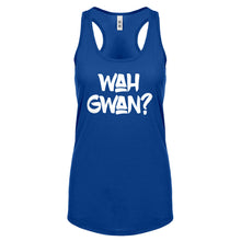 Wah Gwan? Womens Racerback Tank Top