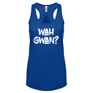 Wah Gwan? Womens Racerback Tank Top