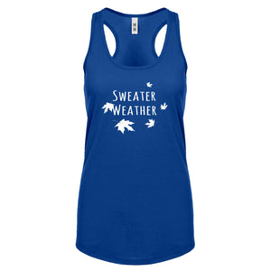 Sweater Weather Womens Racerback Tank Top