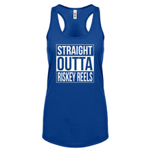 Straight Outta Riskey Reels Womens Racerback Tank Top
