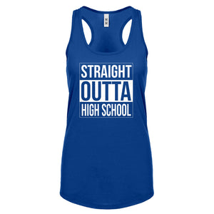 Racerback Straight Outta High School Womens Tank Top