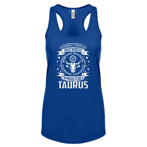Racerback Taurus Astrology Zodiac Sign Womens Tank Top