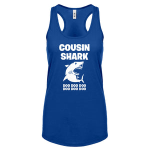 Cousin Shark Womens Racerback Tank Top