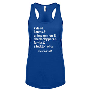 Storm Area 51 Runner Womens Racerback Tank Top