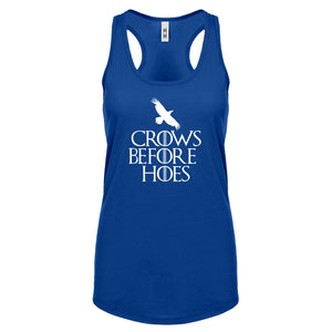 Racerback Crows Before Hoes Womens Tank Top