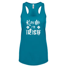 Racerback Kiss Me I'm Irish Womens Tank Top