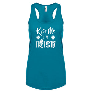 Racerback Kiss Me I'm Irish Womens Tank Top