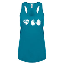 DIAMOND HANDS Womens Racerback Tank Top