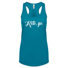 Racerback Keto, Yo Womens Tank Top