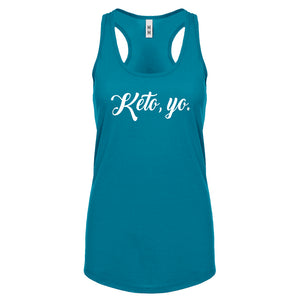 Racerback Keto, Yo Womens Tank Top