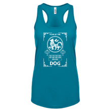 Racerback Year of the Dog Womens Tank Top