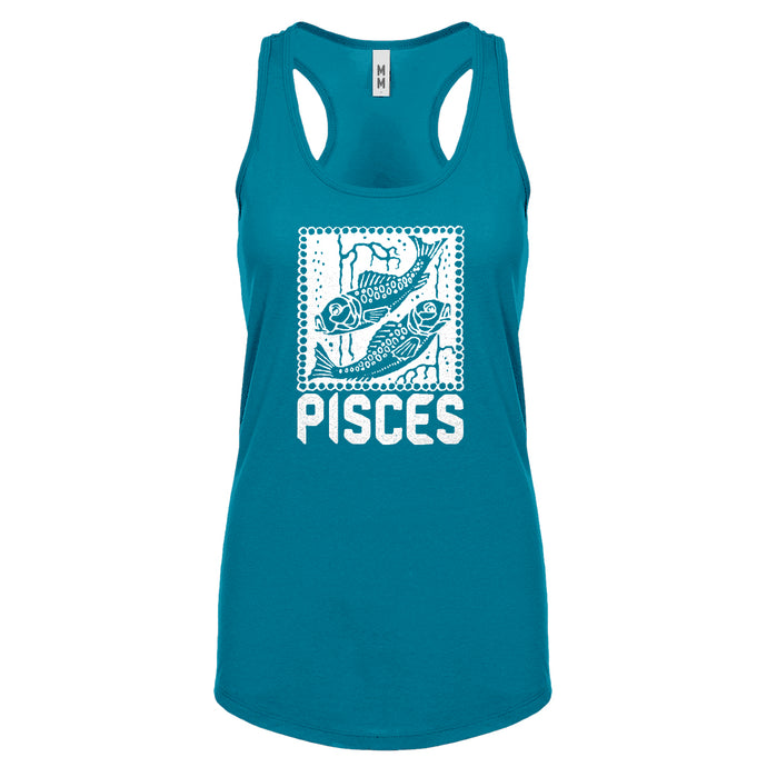 Racerback Pisces Zodiac Astrology Womens Tank Top