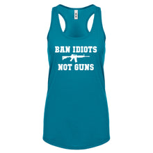 Racerback Ban Idiots Not Guns Womens Tank Top