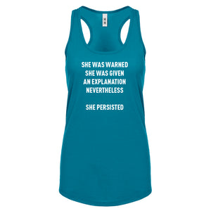 Racerback She Persisted Venus Fist Womens Tank Top