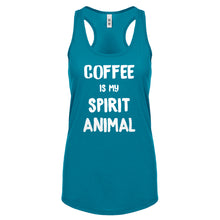 Coffee is my Spirit Animal Womens Racerback Tank Top