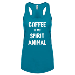 Coffee is my Spirit Animal Womens Racerback Tank Top