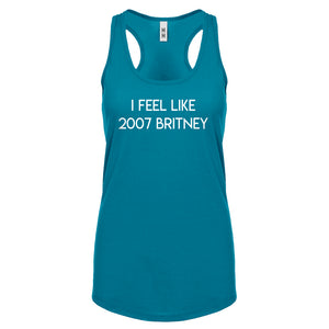 2007 Britney Womens Racerback Tank Top