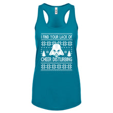 Racerback I Find Your Lack of Cheer Disturbing Womens Tank Top