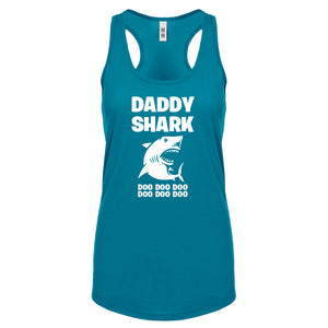 Daddy Shark Womens Racerback Tank Top