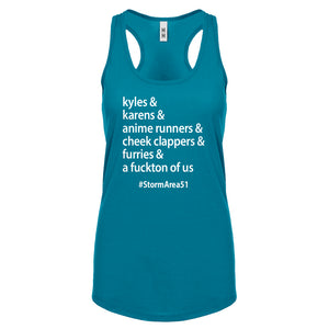 Storm Area 51 Runner Womens Racerback Tank Top