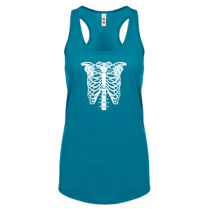 Racerback Bones Costume Womens Tank Top