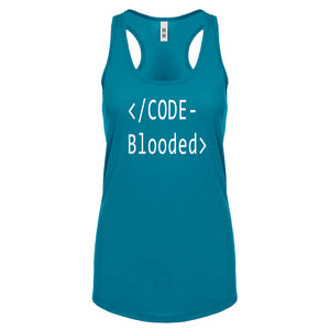Racerback Code Blooded Womens Tank Top