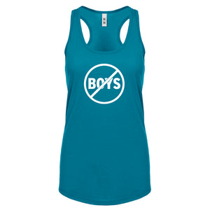 No Boys Womens Racerback Tank Top