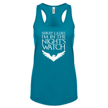Racerback Sorry Ladies Nights Watch Womens Tank Top