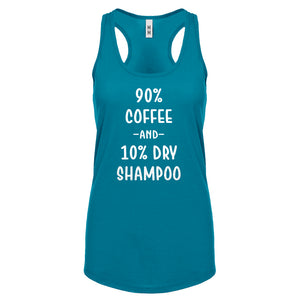 Racerback 90% Coffee 10% Dry Shampoo Womens Tank Top
