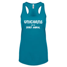 Unicorns are my Spirit Animal Womens Racerback Tank Top