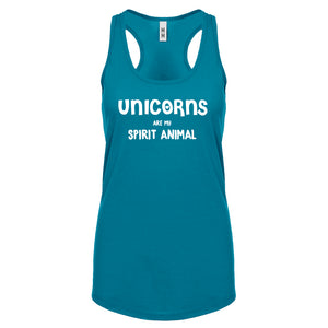 Unicorns are my Spirit Animal Womens Racerback Tank Top